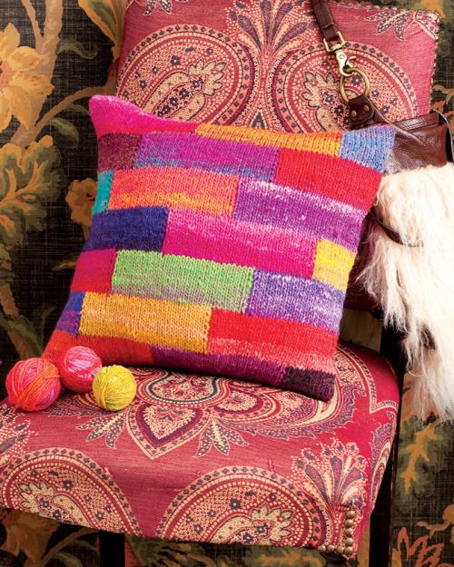 Model photograph of "21 - Patchwork Pillow"