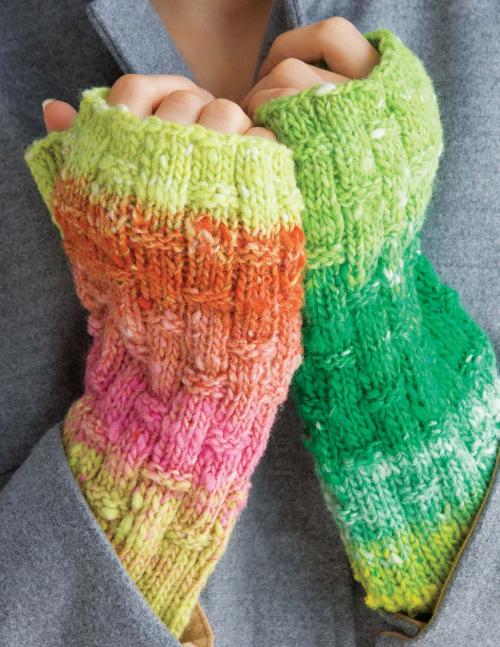 image preview of design '02 - Bamboo Stitch Fingerless Mitts'