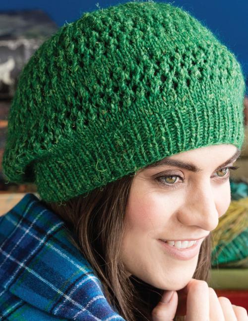 Model photograph of "11 - Lace Beanie"
