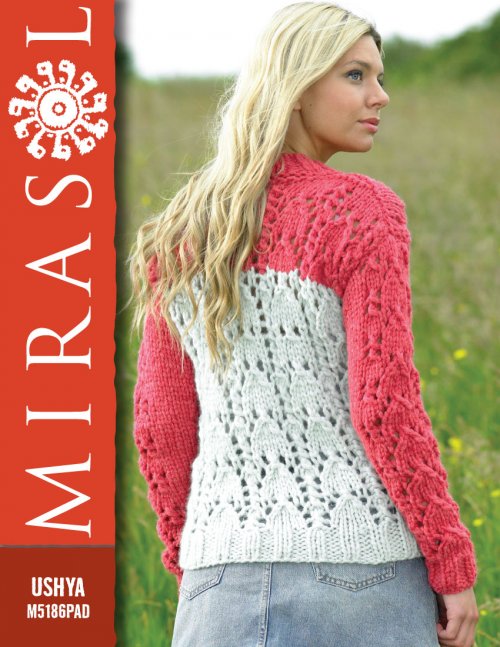 Model photograph of "Mirasol Ushya Long Sleeved Pullover Sweater (M5186)"