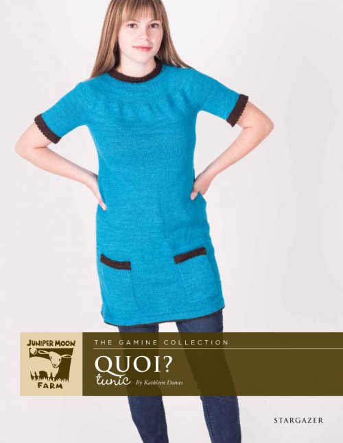 Model photograph of "Quoi? Tunic"