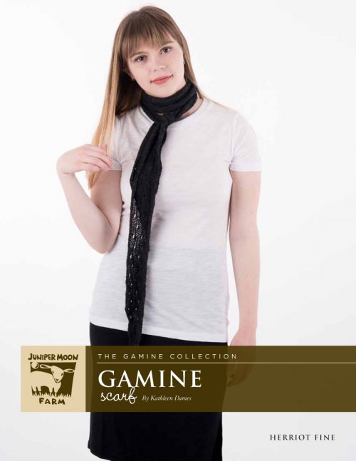 Model photograph of "Gamine Scarf"