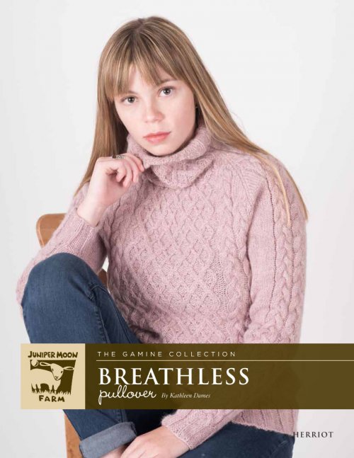 Model photograph of "Breathless Pullover"