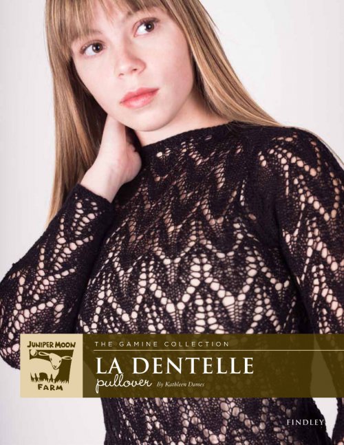 Model photograph of "La Dentelle Pullover"