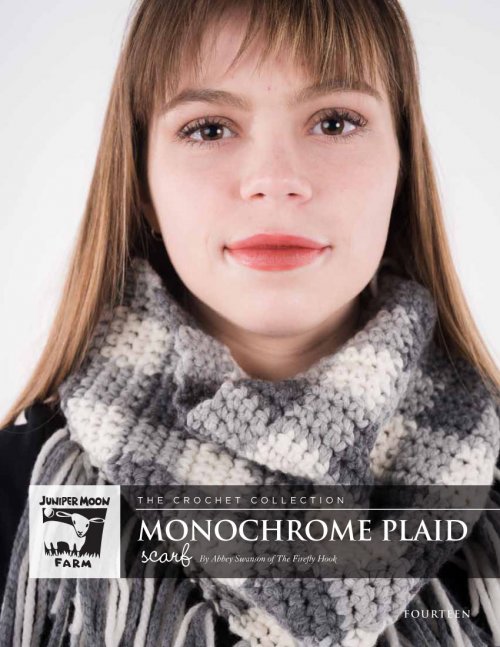 image preview of design 'Monochrome Plaid Scarf'