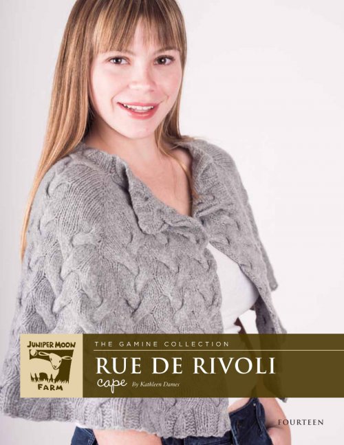 Model photograph of "Rue de Rivoli Cape"