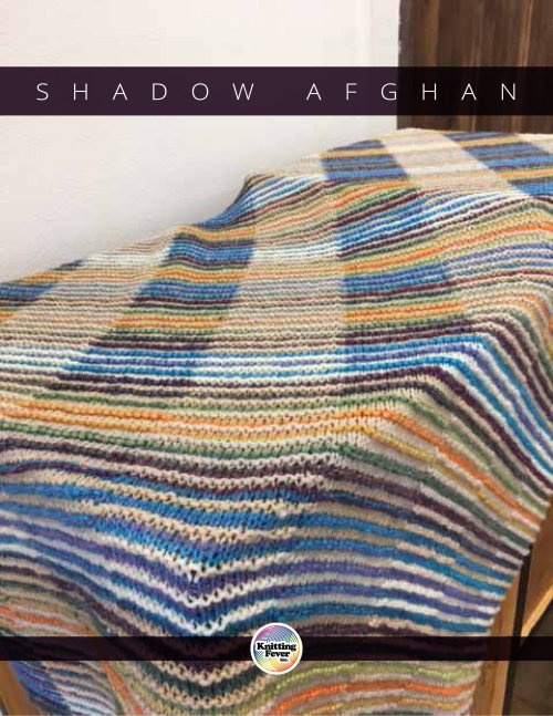 Model photograph of "Seasons - Shadow Afghan"
