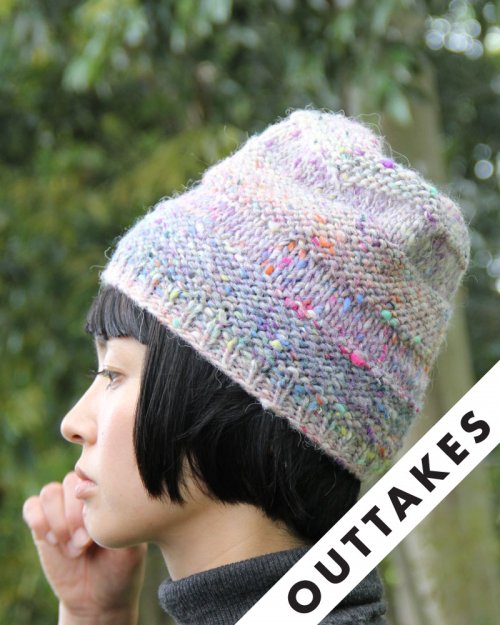 Model photograph of "33 - Textured Stripes Hat"