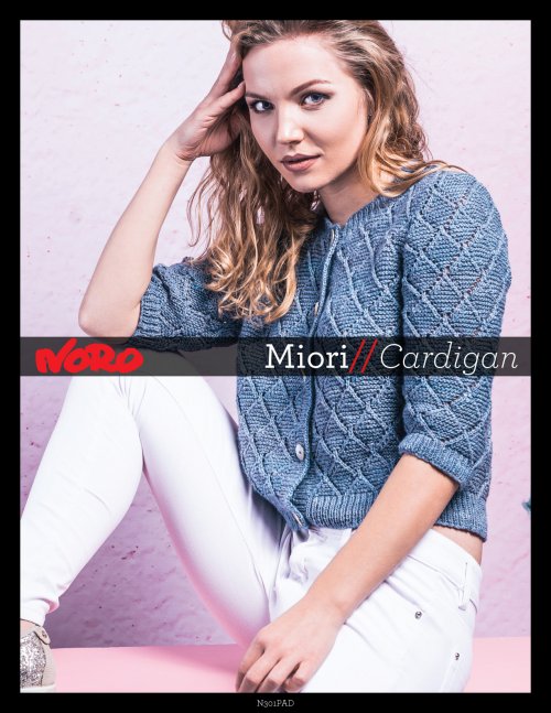 Model photograph of "Miori Cardigan"