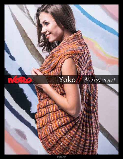Model photograph of "Yoko Waistcoat"
