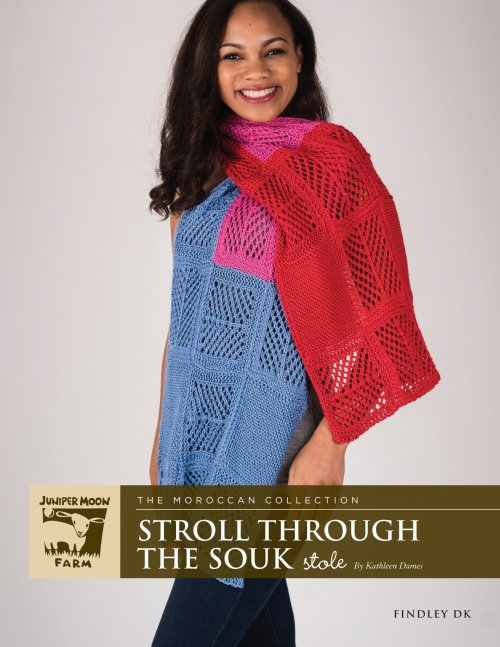 Model photograph of "Stroll Through The Souk Stole"