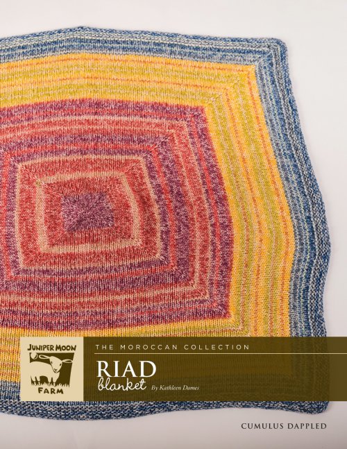 Model photograph of "Riad Blanket"