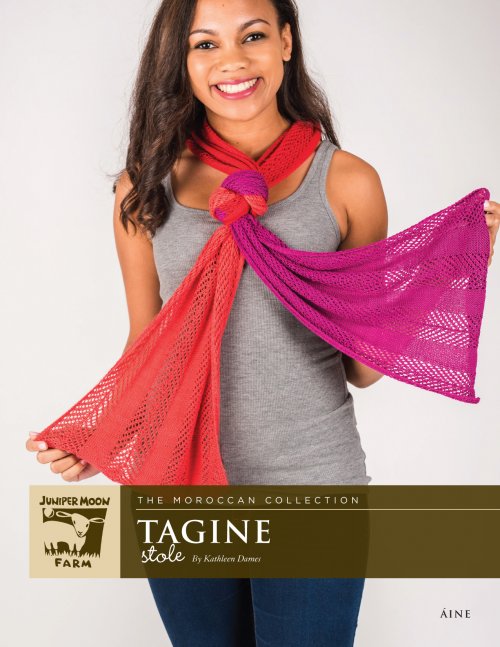 Model photograph of "Tagine Stole"