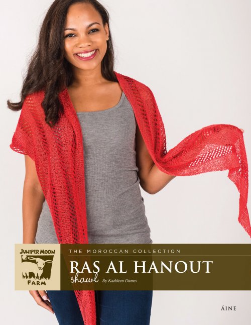 Model photograph of "Ras al Hanout Shawl"
