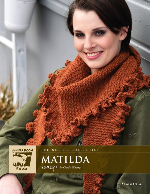 Model photograph of "Matilda Wrap"