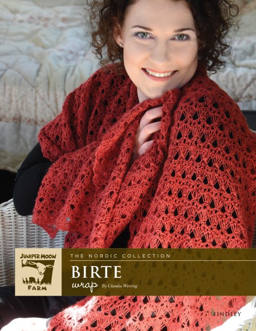 Model photograph of "Birte Wrap"