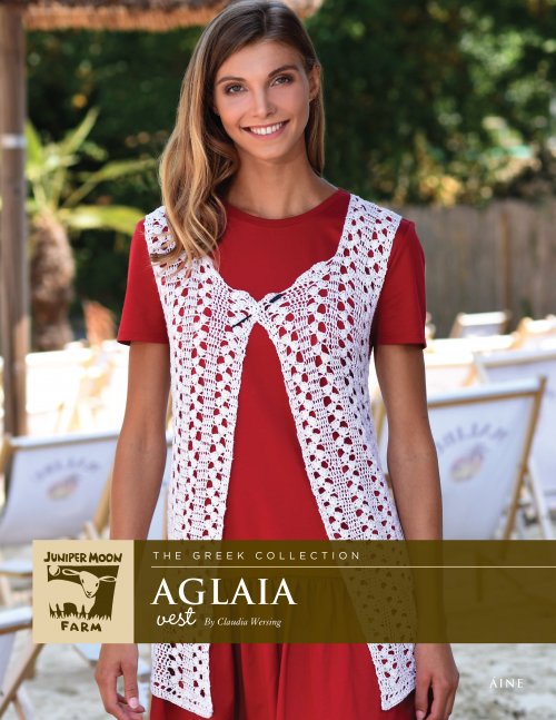 Model photograph of "Aglaia Vest"