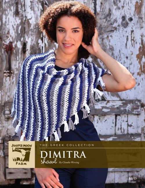 Model photograph of "Dimitra Shawl"