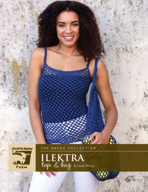Model photograph of "Ilektra Top and Bag"