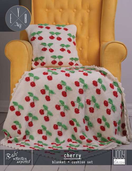 image preview of design 'Cherry Blanket + Cushion'