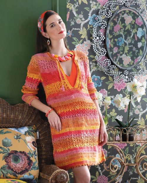 Model photograph of "03 - Crochet Dress"