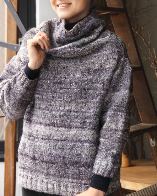 image preview of design '27 - Cowl-Neck Pullover'
