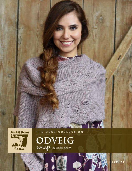 Model photograph of "Odveig Wrap"