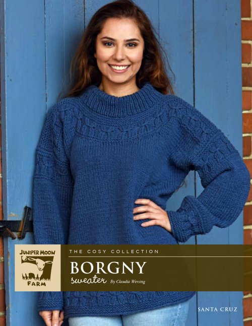 Model photograph of "Borgny Sweater"