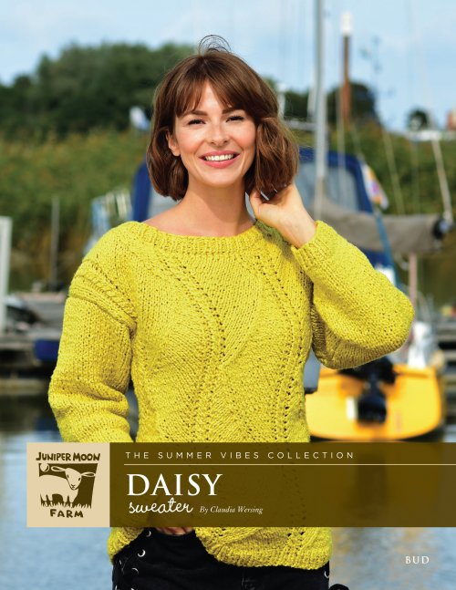 Model photograph of "Daisy Sweater"