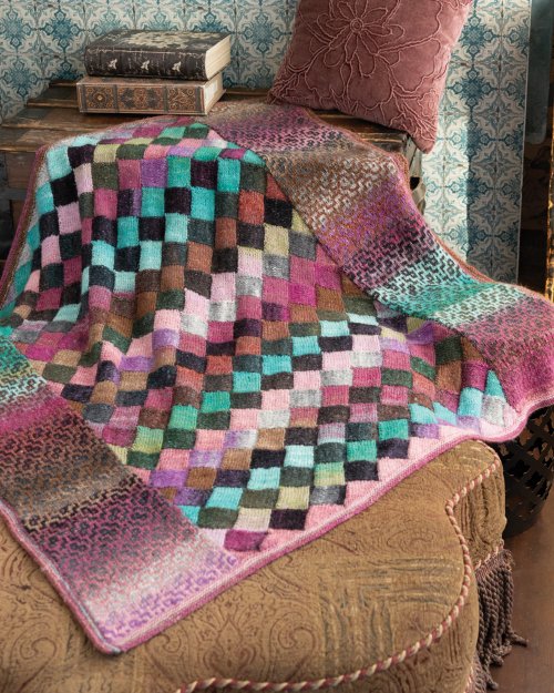 image preview of design '18 - Mosaic & Entrelac Blanket'