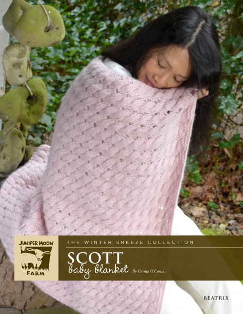 Model photograph of "Scott Baby Blanket"