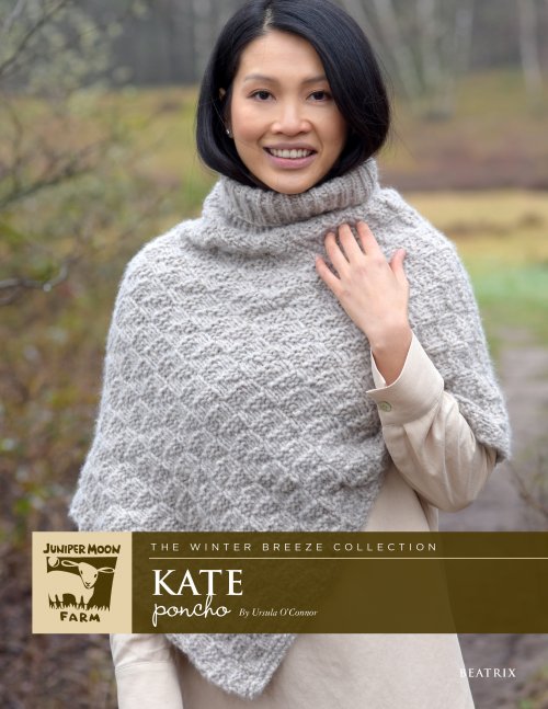 Model photograph of "Kate Poncho"