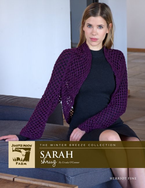 Model photograph of "Sarah Shrug"