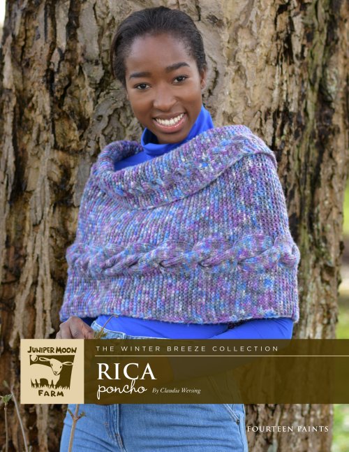 Model photograph of "Rica Poncho"