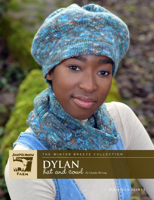 Model photograph of "Dylan Hat & Cowl"