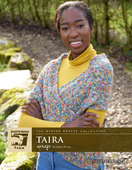Model photograph of "Taira Wrap"