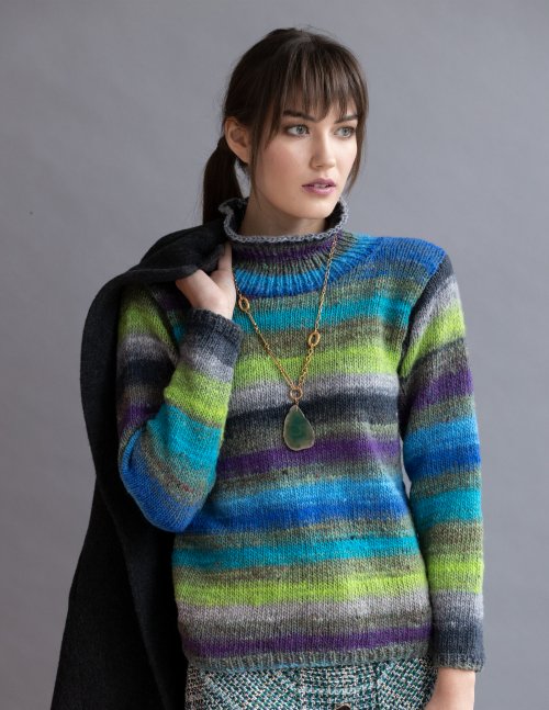Model photograph of "02 - Turtleneck Pullover"