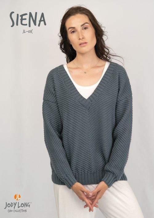 Model photograph of "Siena Sweater"