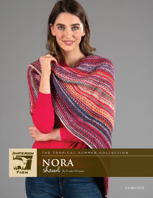 Model photograph of "Nora Shawl"
