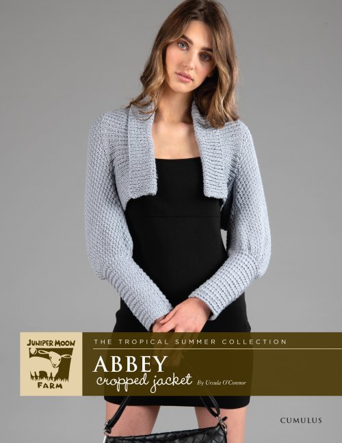 Model photograph of "Abbey Cropped Jacket"