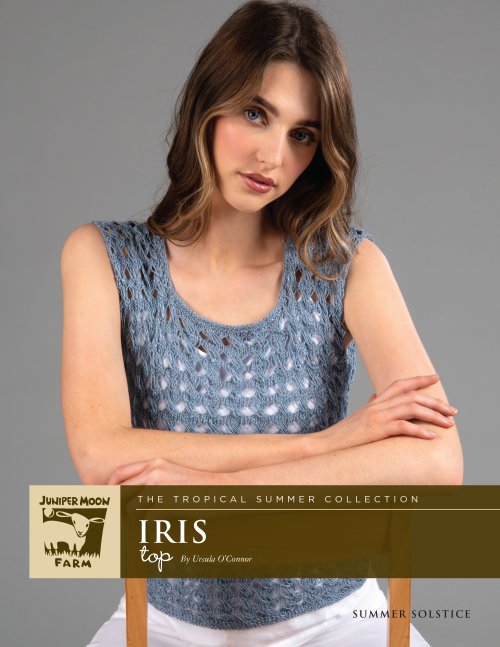 Model photograph of "Iris Top"