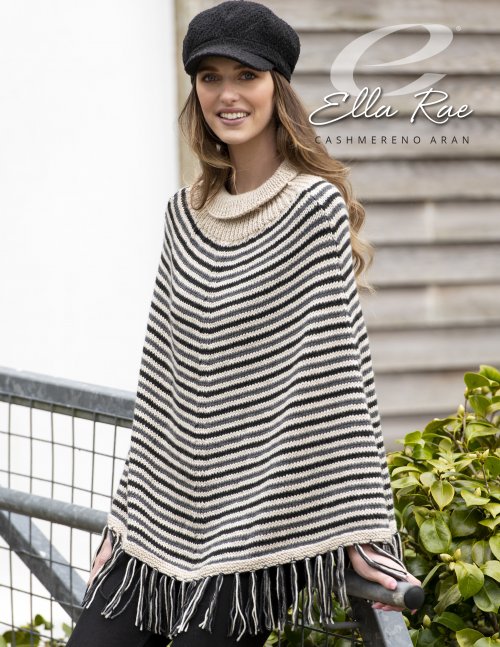 image preview of design 'Stella Fringed Poncho'