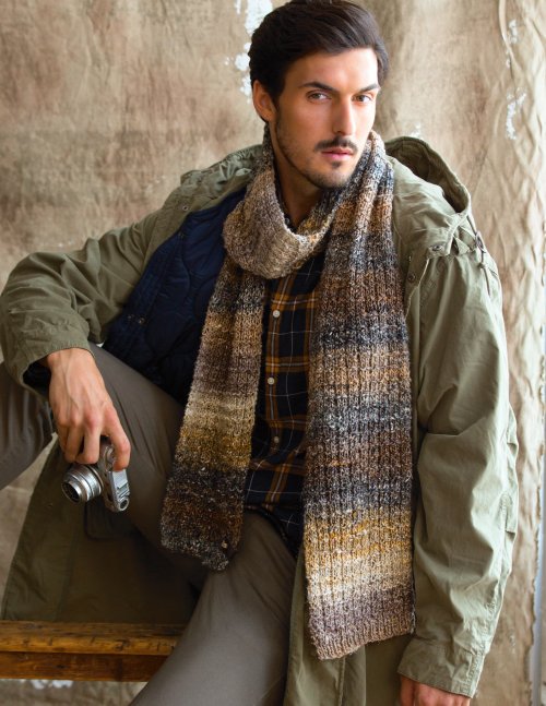Model photograph of "15 - Classic Scarf"