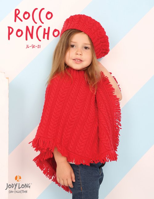 Model photograph of "Rocco Poncho"