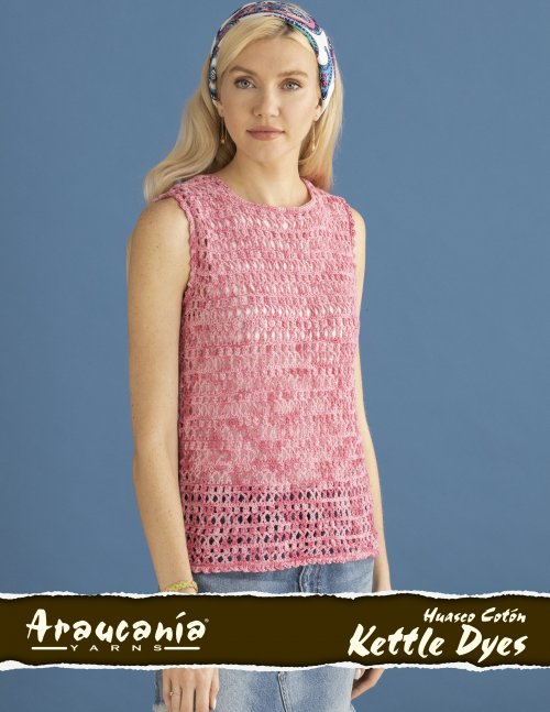 Model photograph of "Cherie Crochet Top"