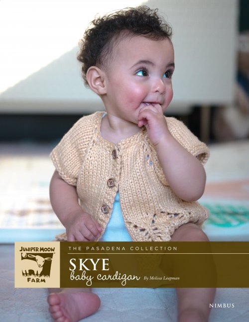 Model photograph of "Skye Baby Cardigan"