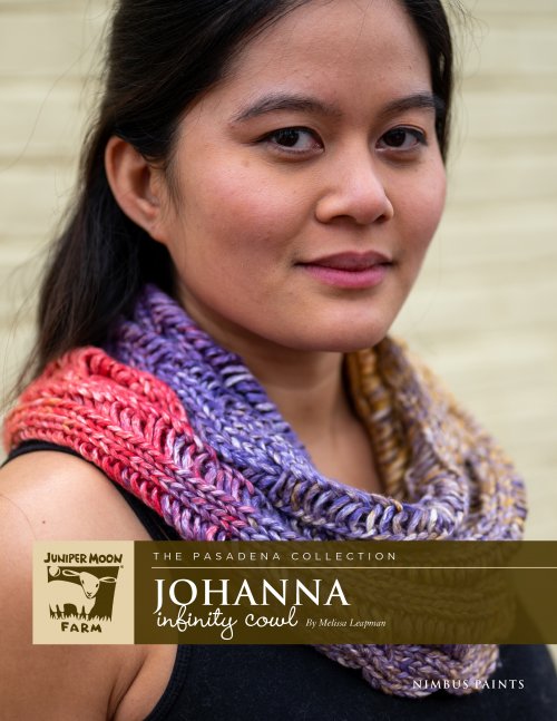 Model photograph of "Johanna Infinity Cowl"