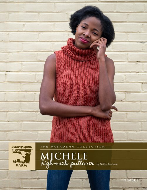 Model photograph of "Michele High-neck Pullover"