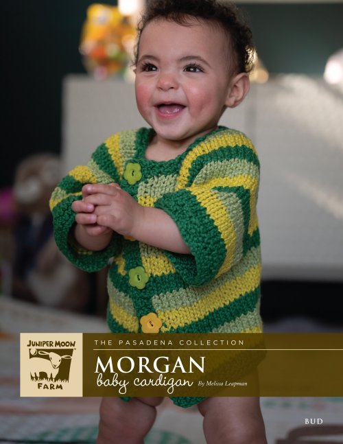 Model photograph of "Morgan Baby Cardigan"