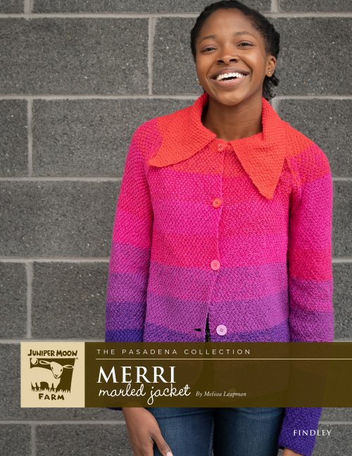 Model photograph of "Merri Marled Jacket"